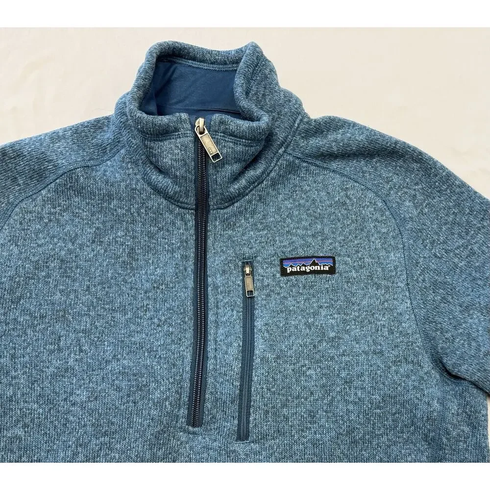 Patagonia Better Sweater 1/4 Zip Fleece Jacket Blue Men’s Size SMALL Gorpcore